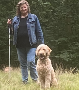 Son met Otto (blindengeleidehond